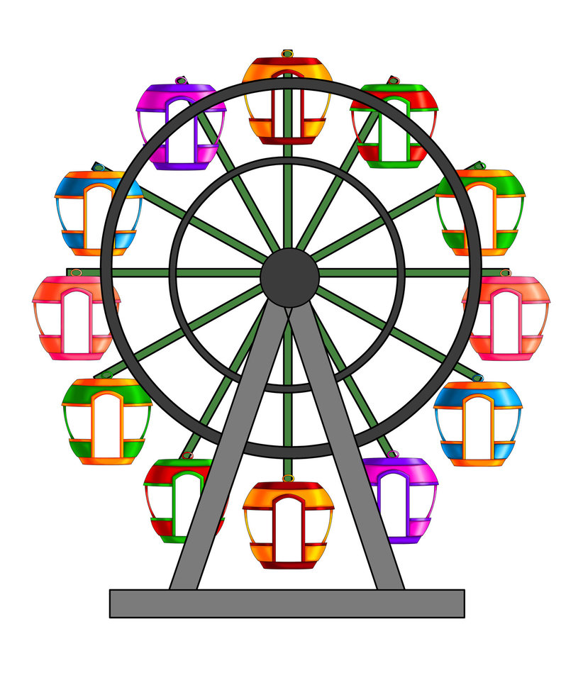 Ferris wheel clip art free 4 