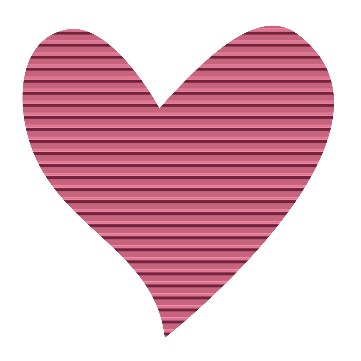 Pink Heart Shape Clipart 
