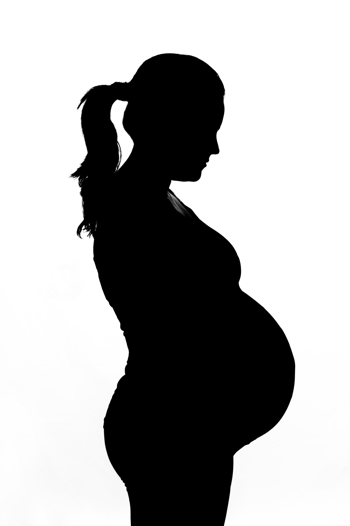 Pregnant silhouette clipart png 