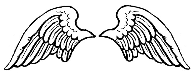 Transparent background clipart angel wings 