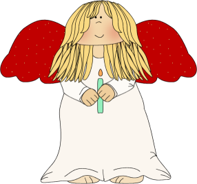 Angel christmas background clipart 