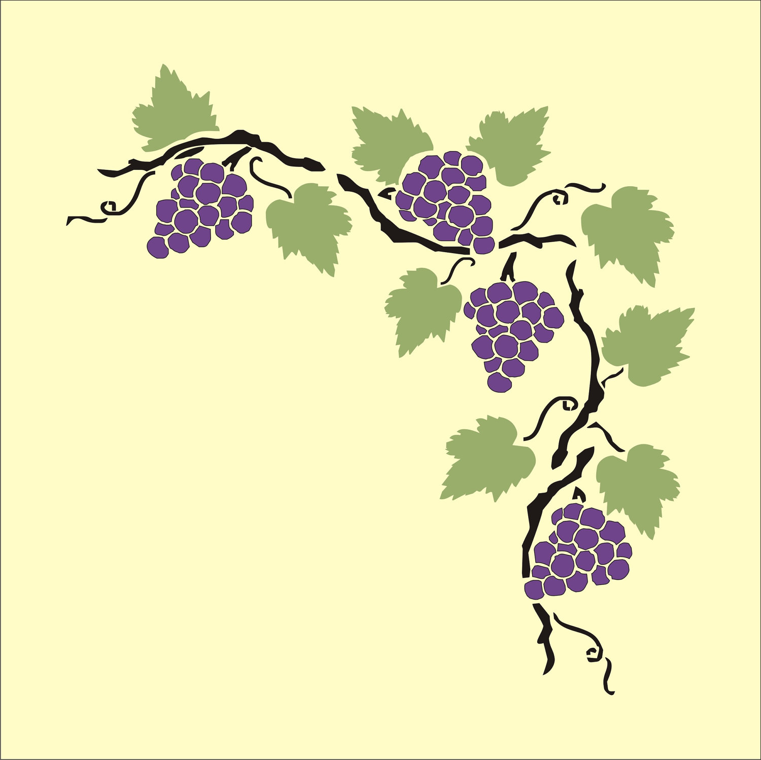 Grape Vine Plant Clipart Images