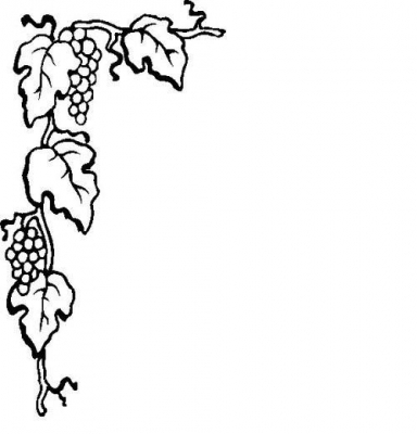 roman grapes border clip art