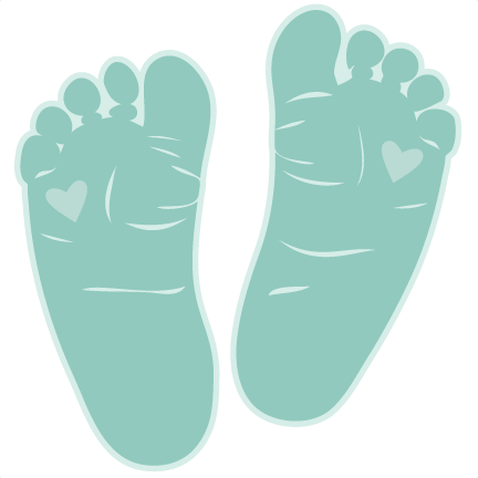 Baby Feet SVG scrapbook cut file cute clipart files for silhouette 