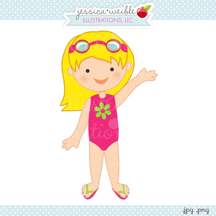girl swimming suit clipart - Clip Art Library