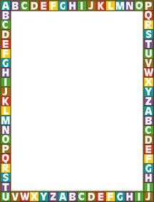 alphabet border printable