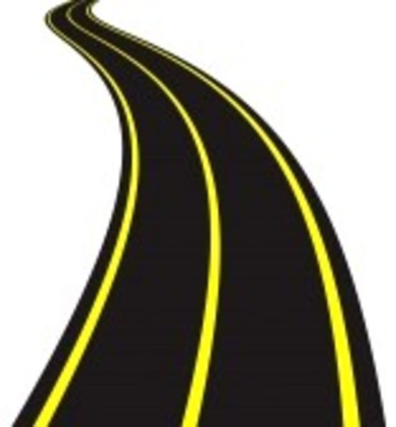 Straight Roads Clipart 