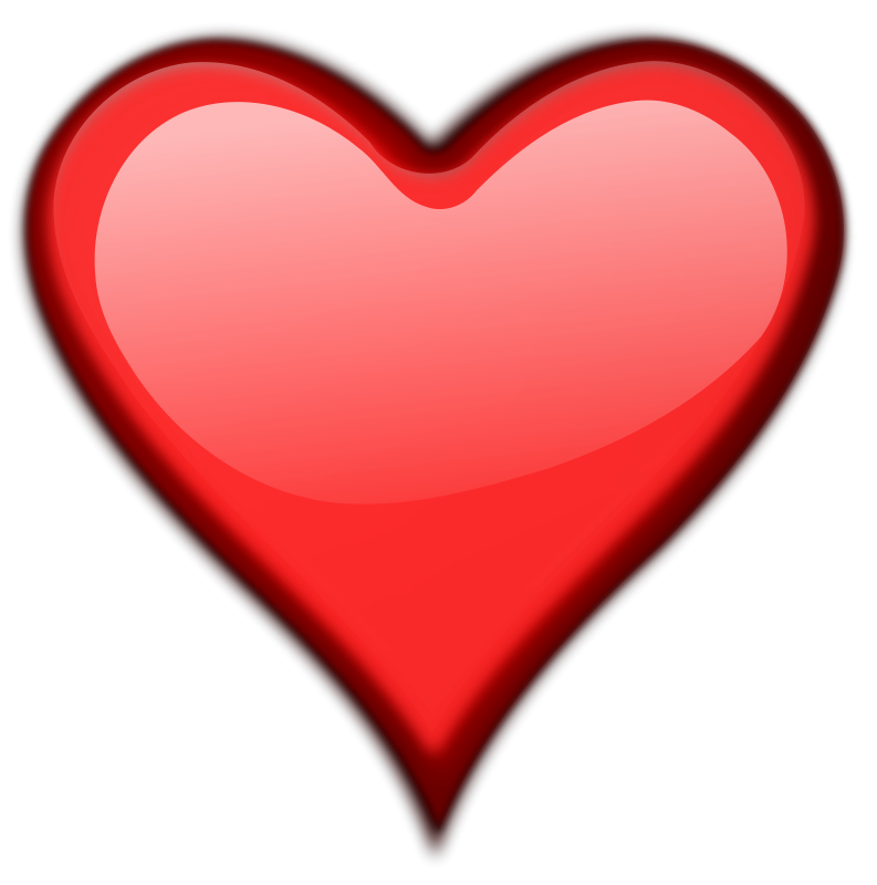 A Picture Of A Red Heart 