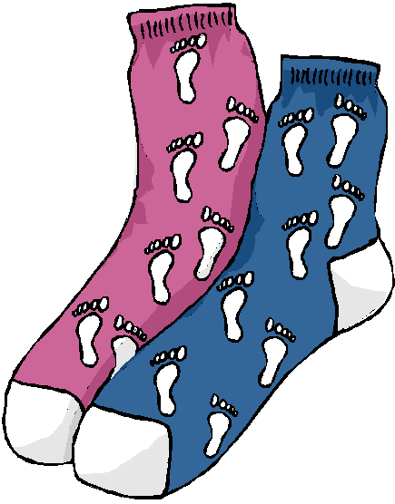 crazy sock day clip art