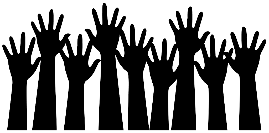 Silhouette Of Hands In The Air Ee Clip Art – Graphic Design 