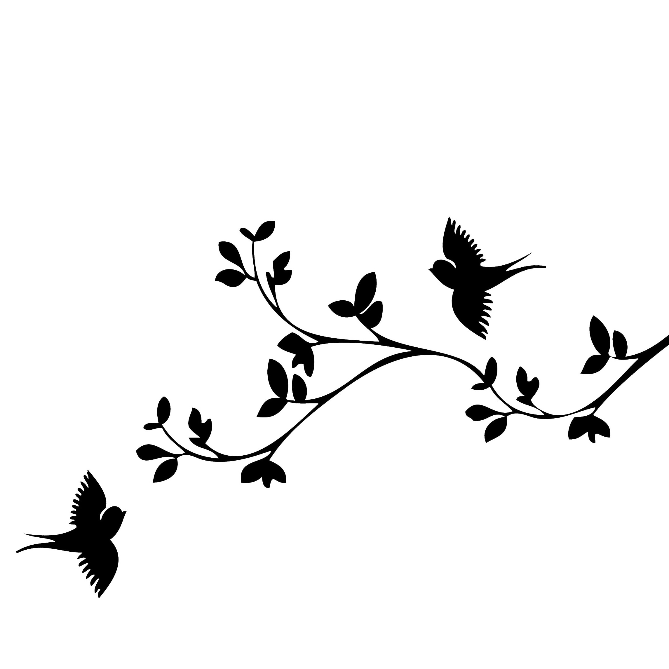 Free Bird Branch Silhouette, Download Free Bird Branch Silhouette png ...