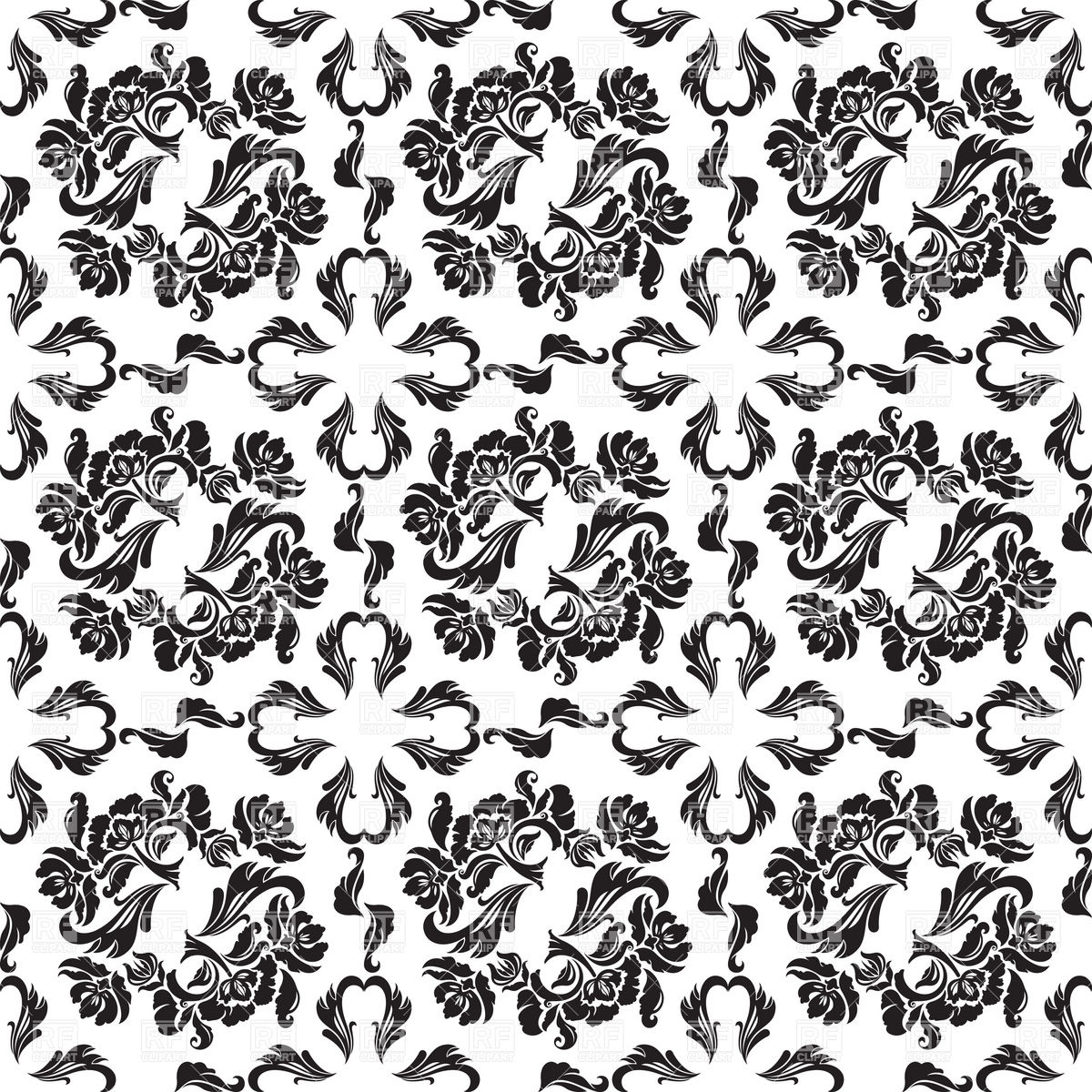Victorian pattern clipart 