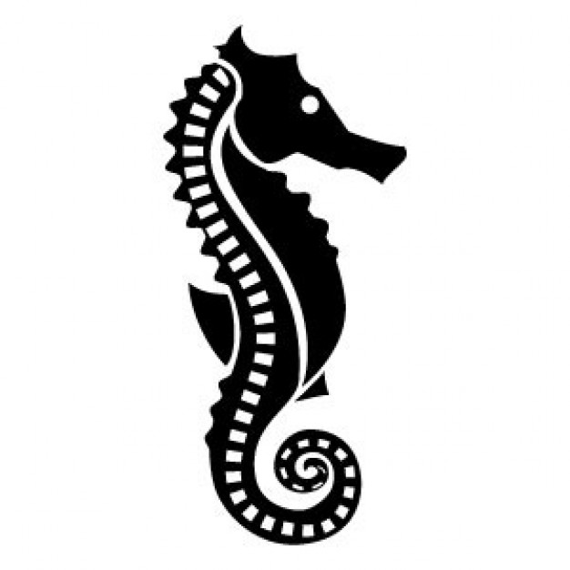 Cliparts Seahorse Sillhoetts