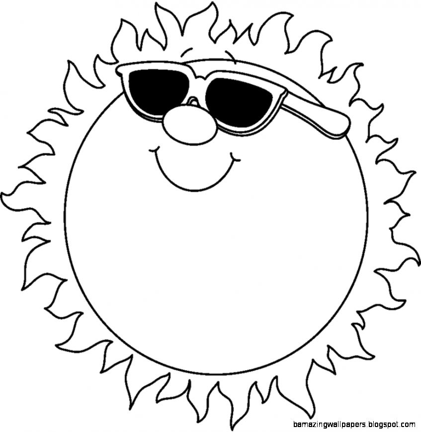 Free Black And White Summer Clipart, Download Free Black And White ...