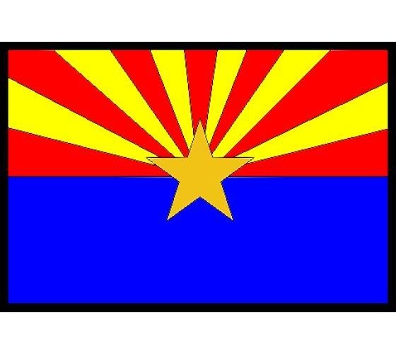 State flag of arizona clipart 