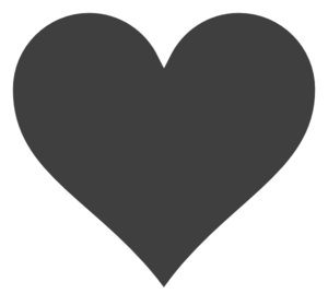solid heart clipart