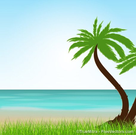 Tropical Beach Clip Art – Clipart Free Download 