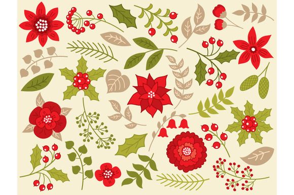 Flower Berries Cliparts