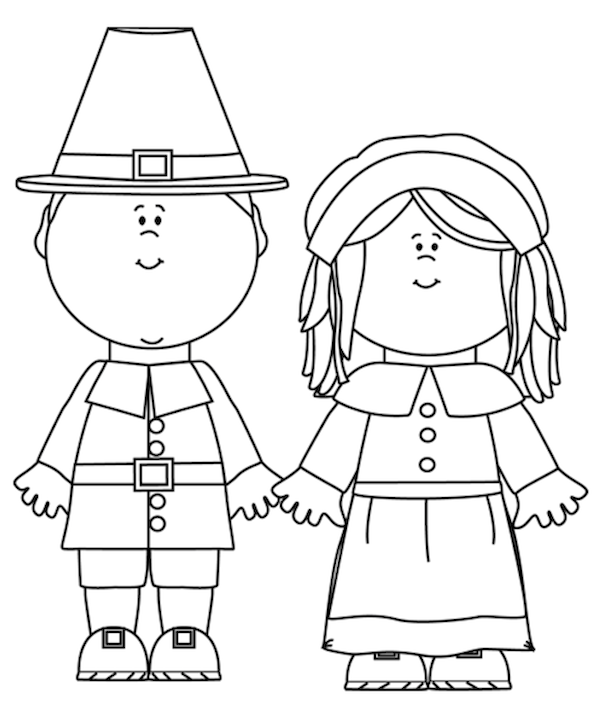 Best Photos of Pilgrims Coloring Page Template 