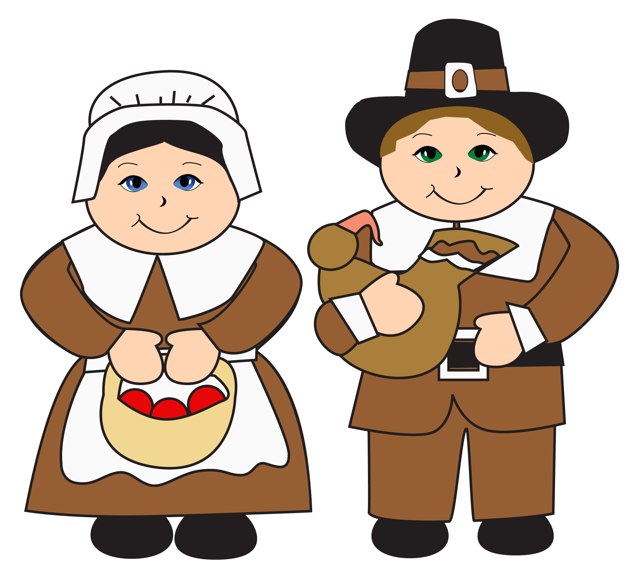 Pilgrims Thanksgiving Clip Art 
