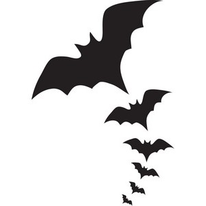 Free clipart black bat silhouette 