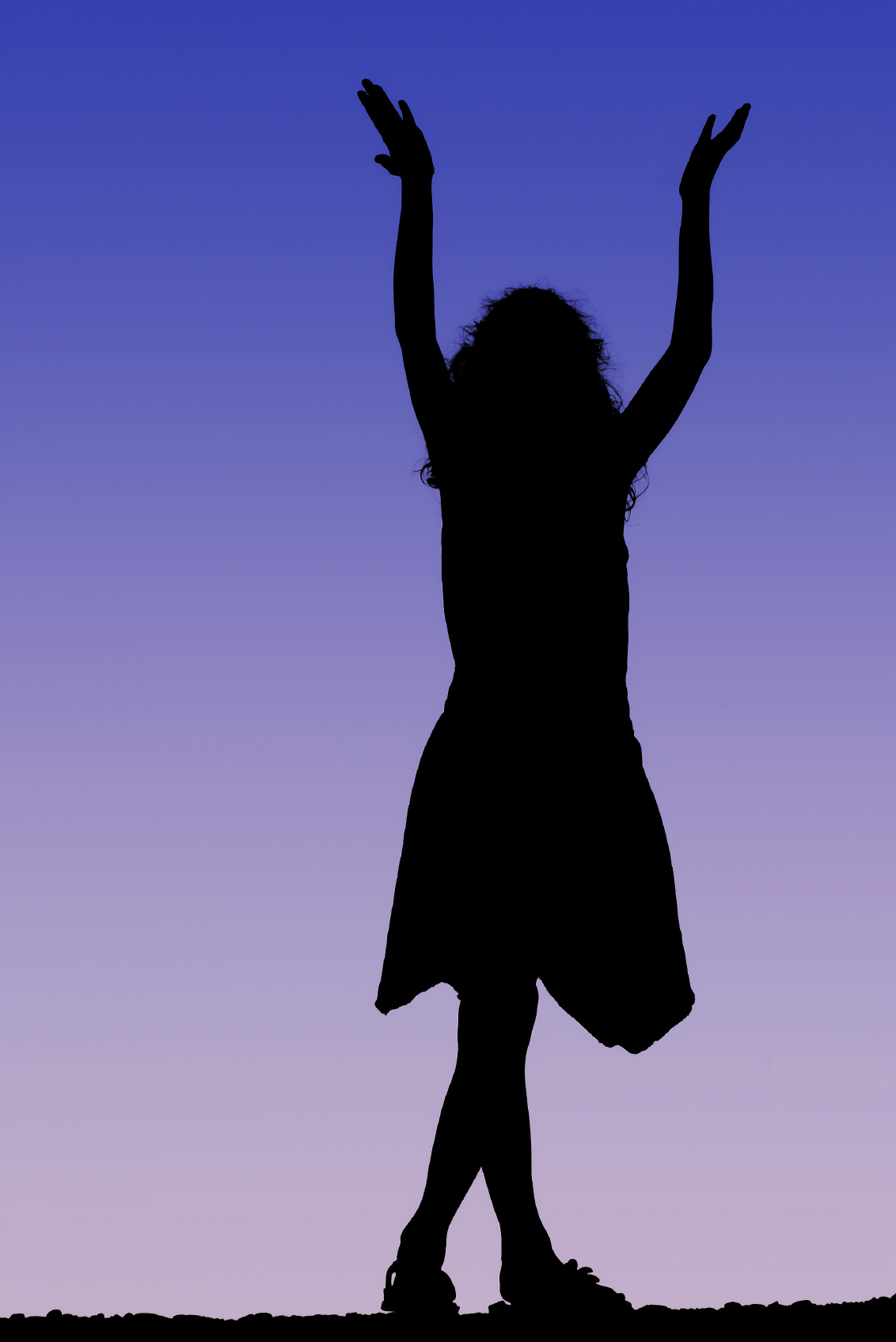 Silhouette woman reaching up clipart 