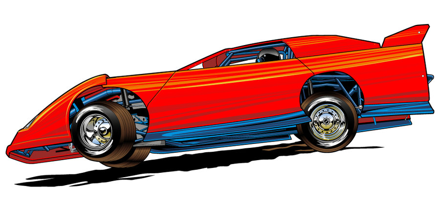 dirt late model drawing - Clip Art Library