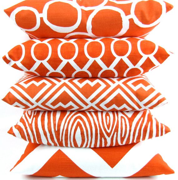 Orange Pillow Covers 