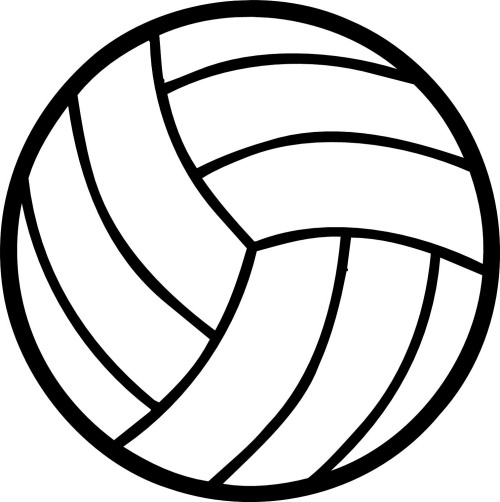 Volleyball Outline Cliparts: Add a Simple and Elegant Touch to Your ...