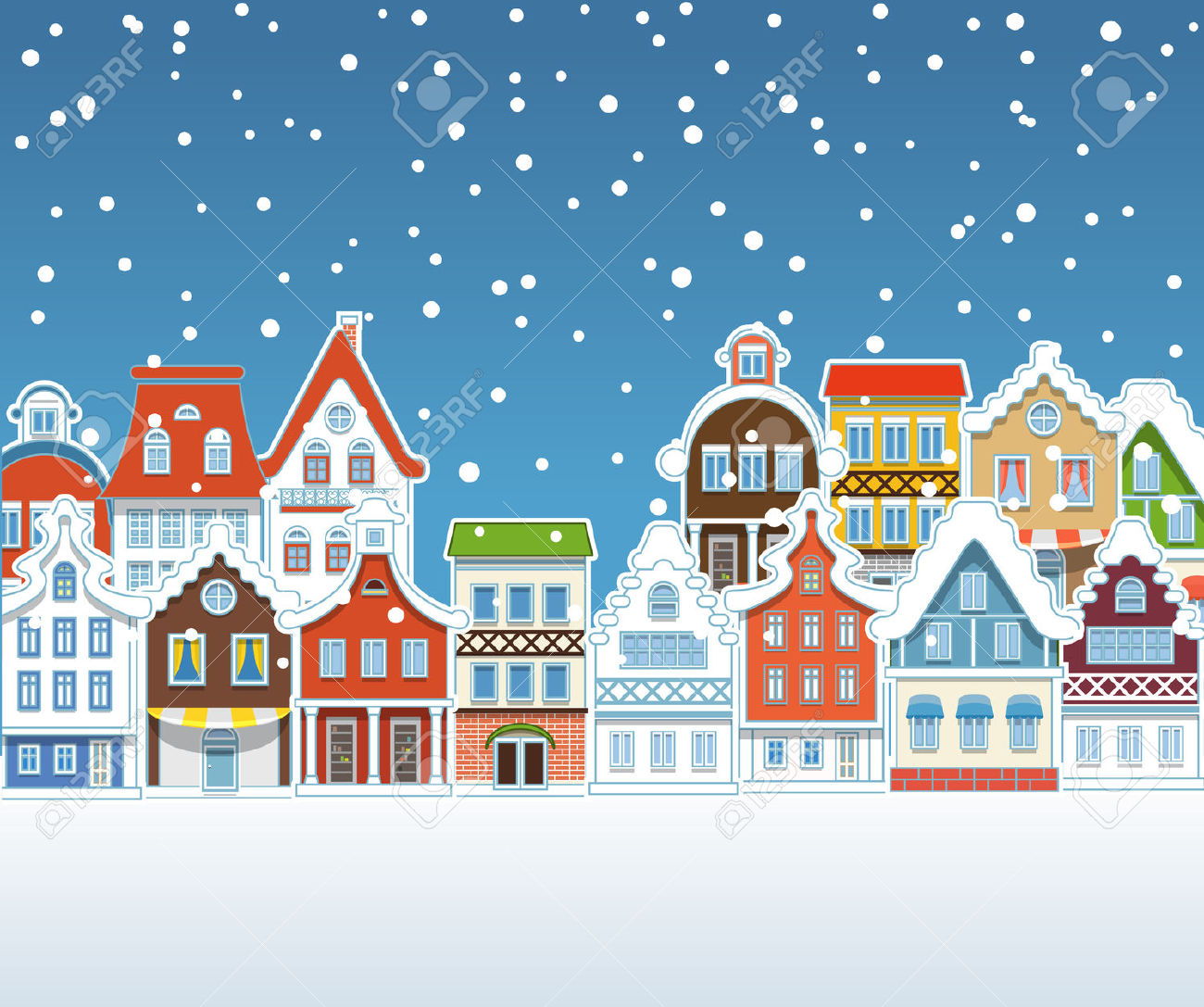 Christmas Village Clipart Clip Art Library