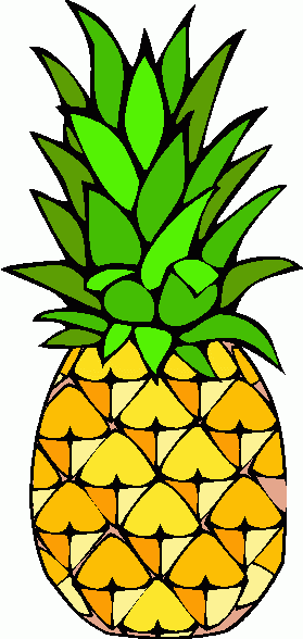 cartoon pineapple clipart 