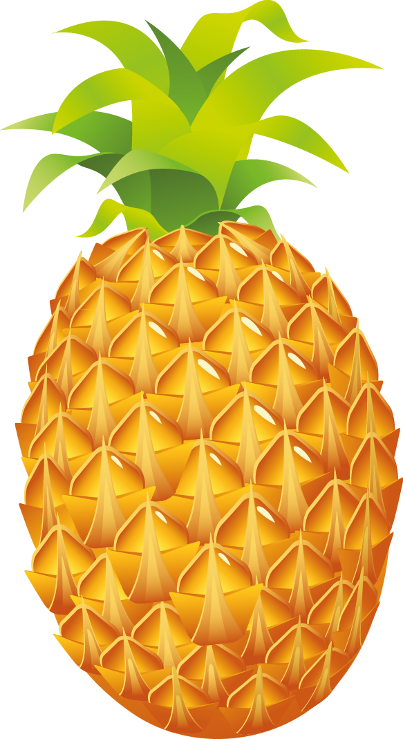 cartoon pineapple clipart 