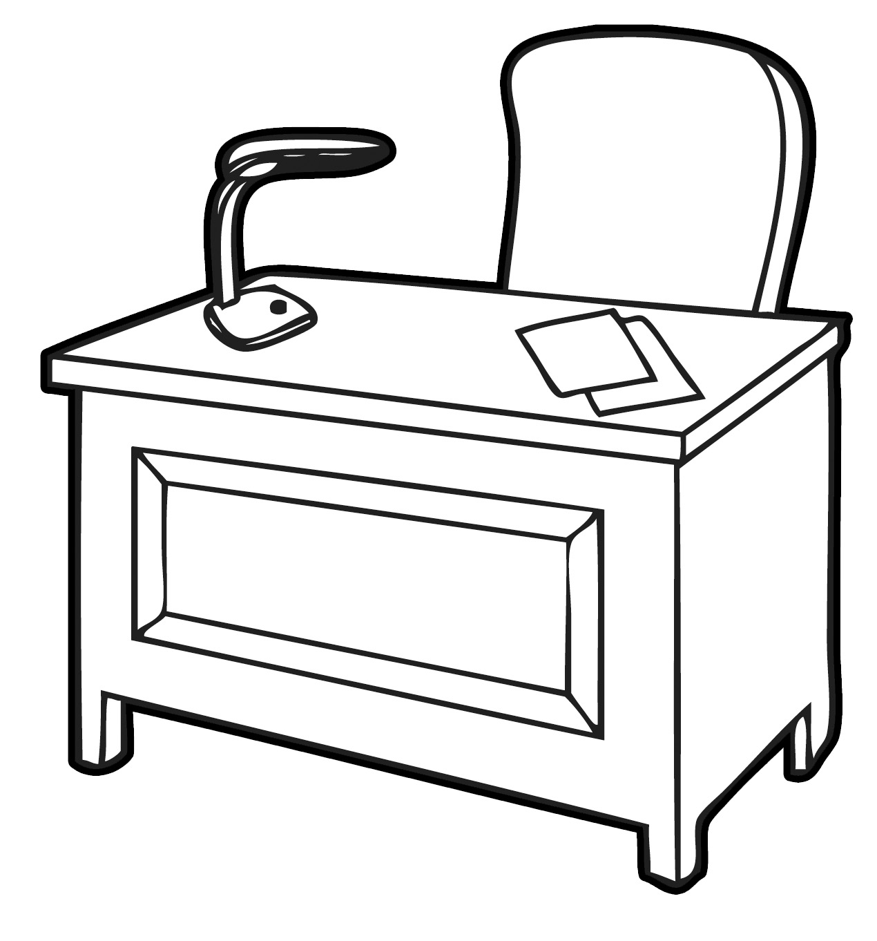Clip Art Black And White Table Clipart 