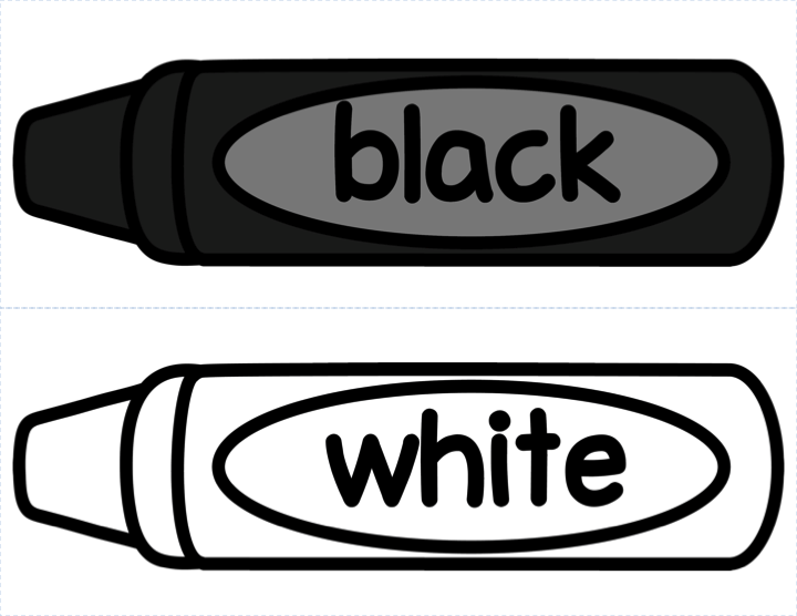 Black color crayon clipart 