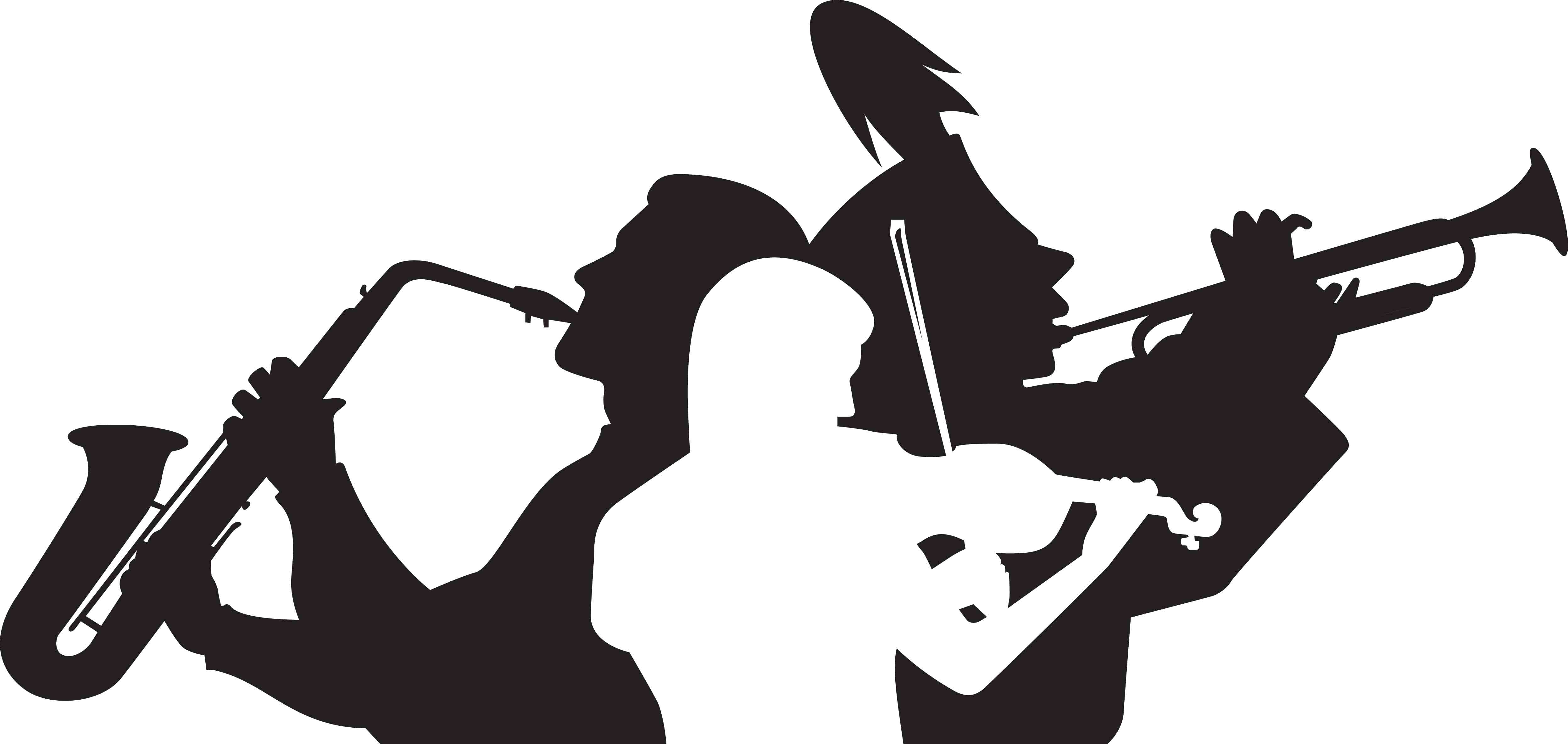 Marching Band Silhouette Clip Art