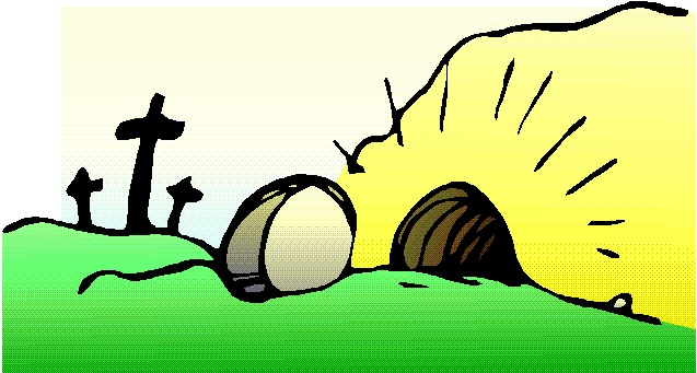 Easter clipart cross tomb 