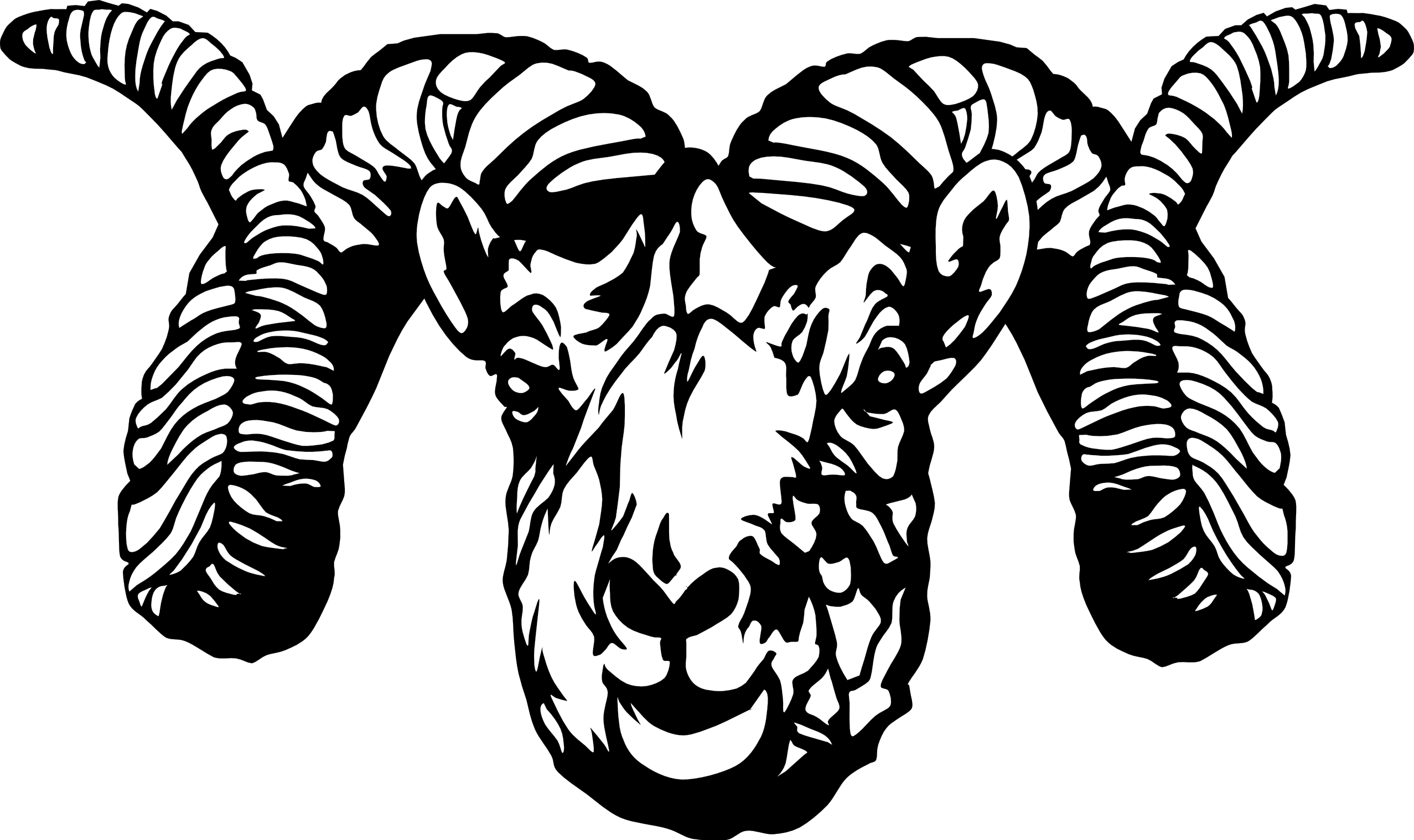 Ram Black And White Clipart 