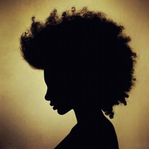 Afro Silhouette Clipart 