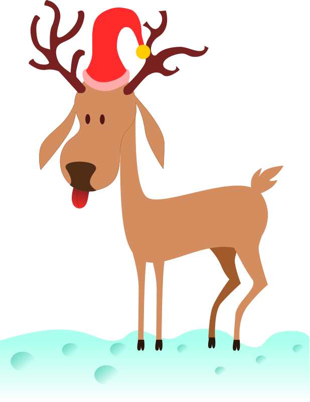 49+ Animated Santa And Reindeer Clip Art 