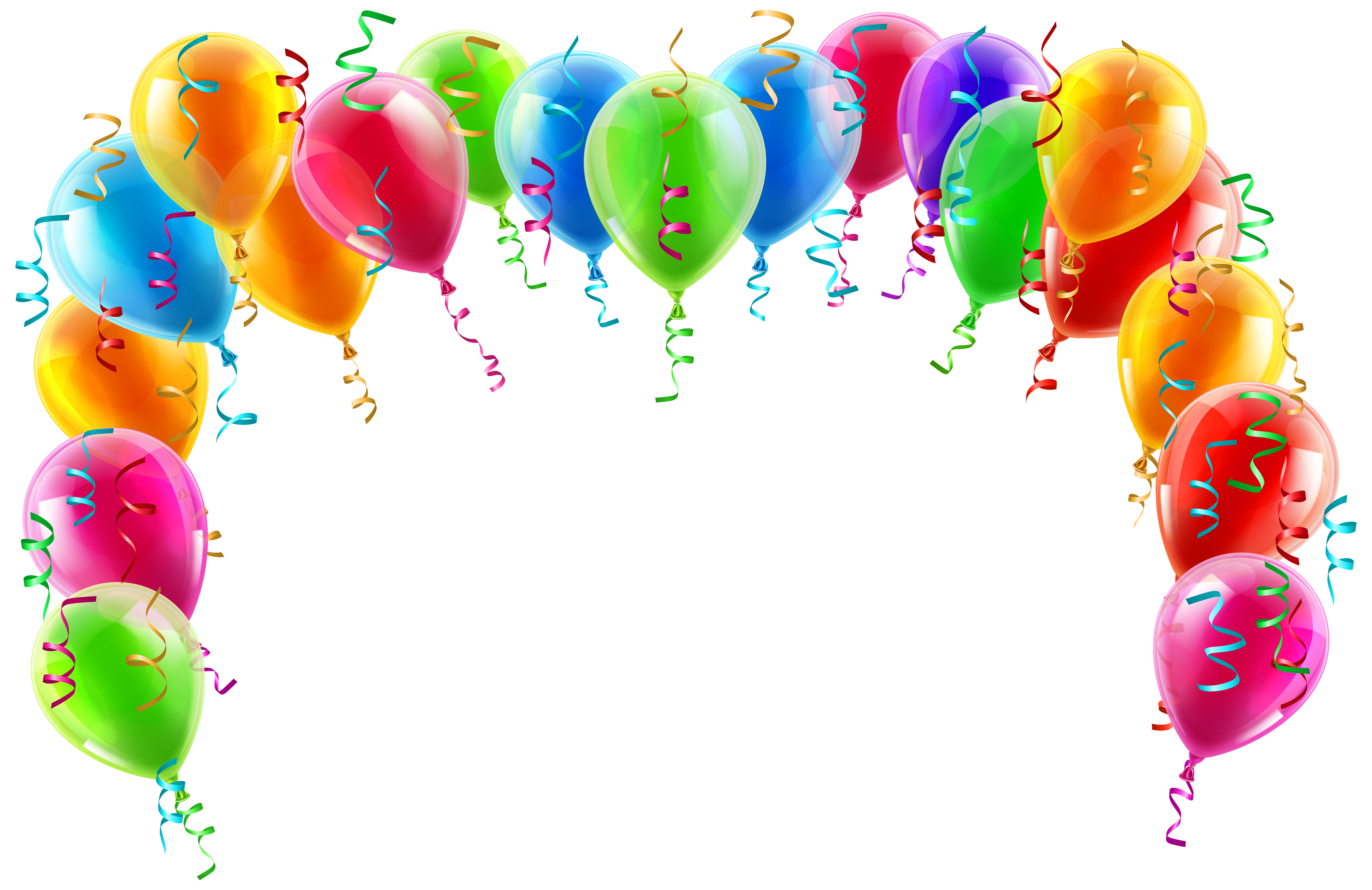 Colorful Balloon Arch PNG Clipart Picture 