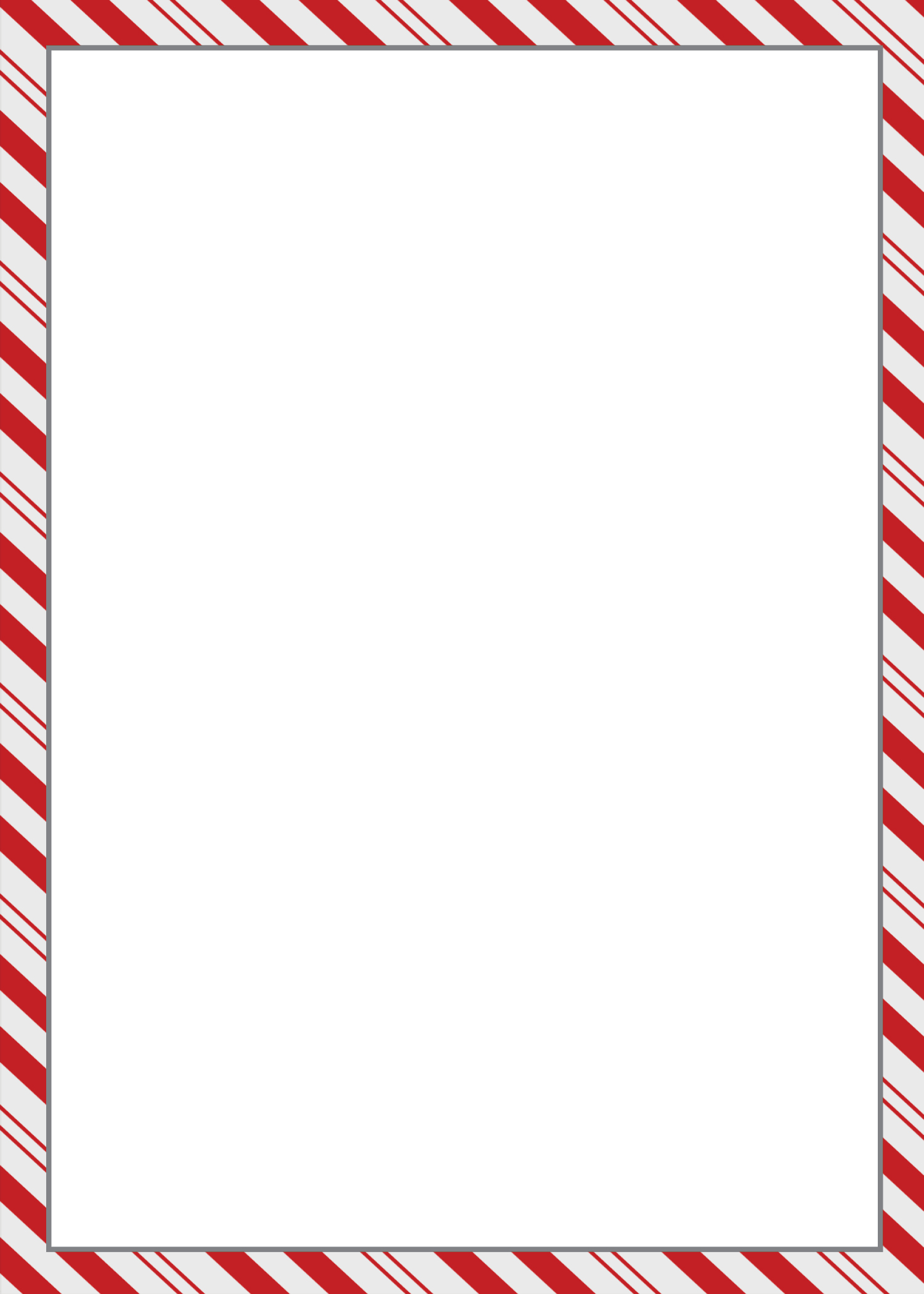 candy cane stripe border