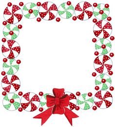 Christmas candy border clipart 