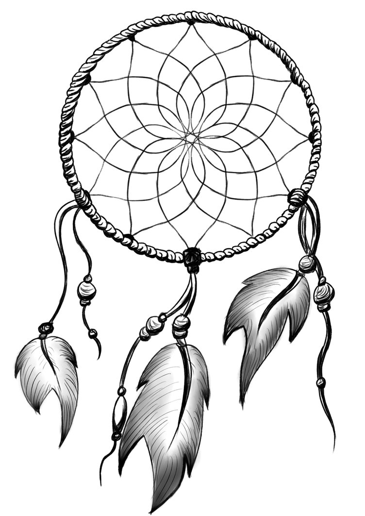 simple easy dream catcher drawing  Clip Art Library