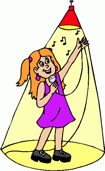 solo singing clipart