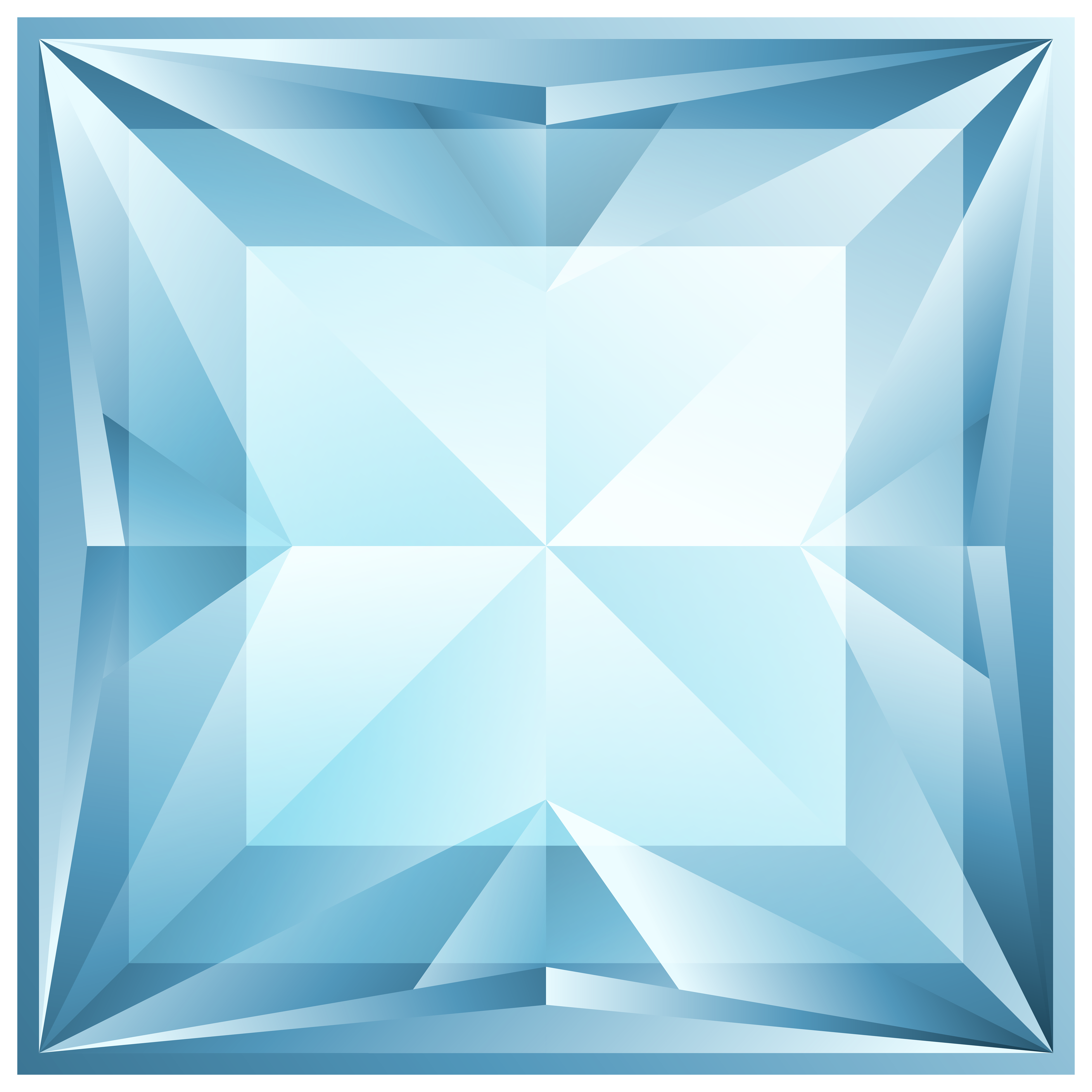 Blue Diamond PNG Clip Art Image 
