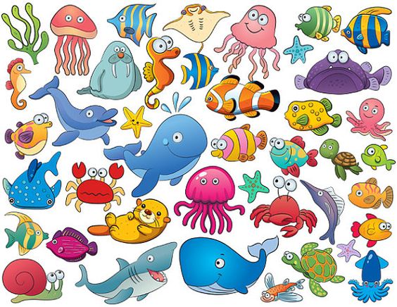 Cute Drawings Of Sea Creatures - Juvxxi