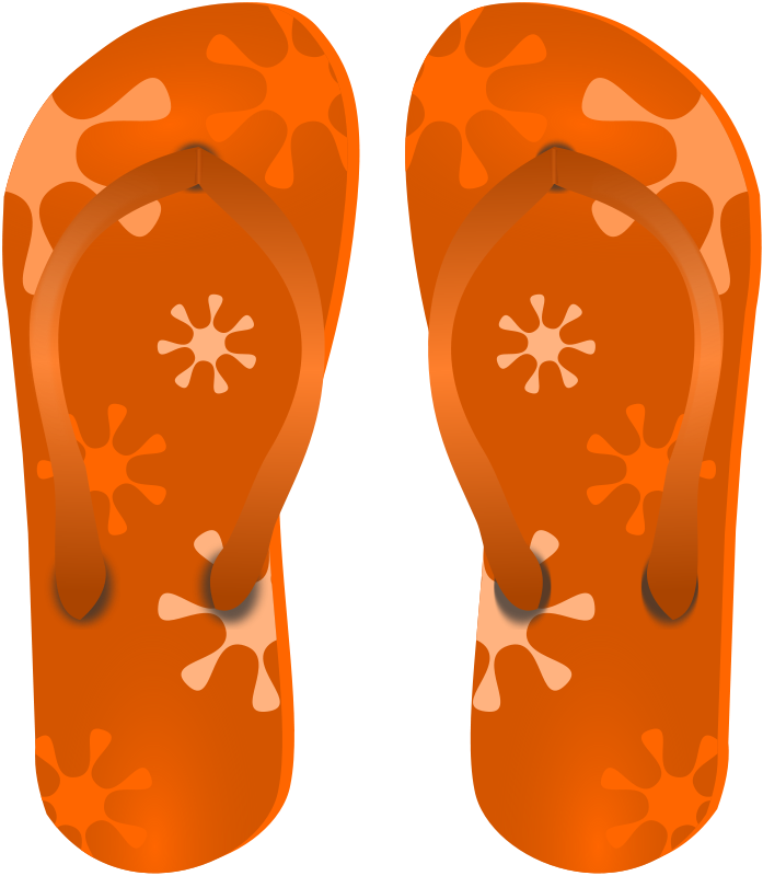 hawaiian slippers clipart