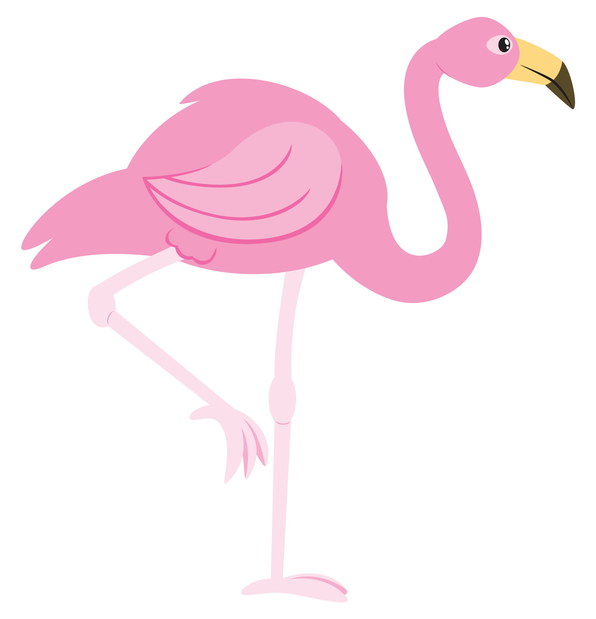 Clipart Pink Flamingo - Riset