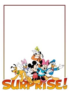 disney page border for word