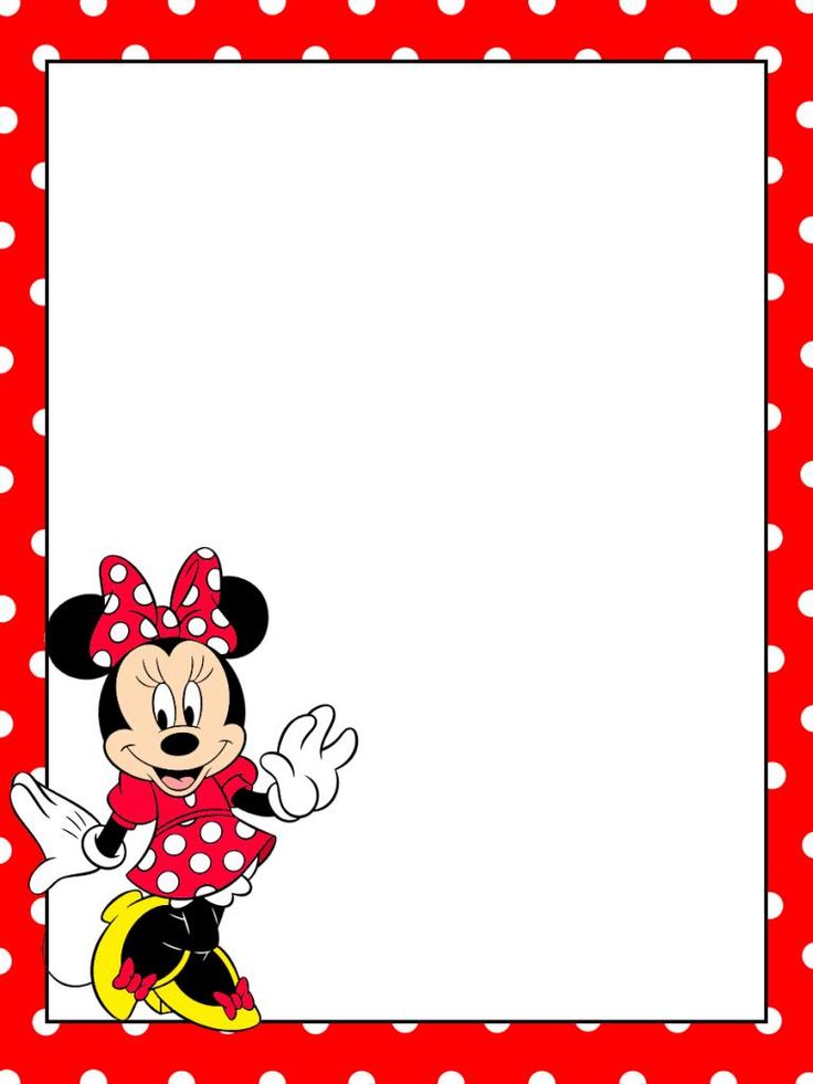 Minnie Mouse Border Clip Art Library